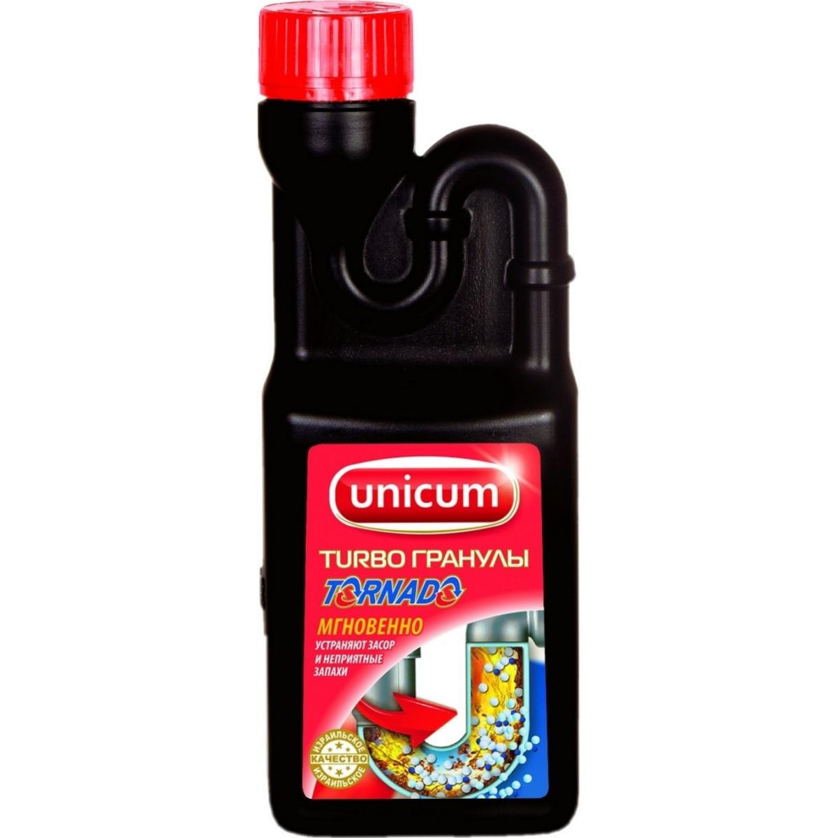 Средство UNICUM Торнадо гранулир для удаления засоров, 600 мл