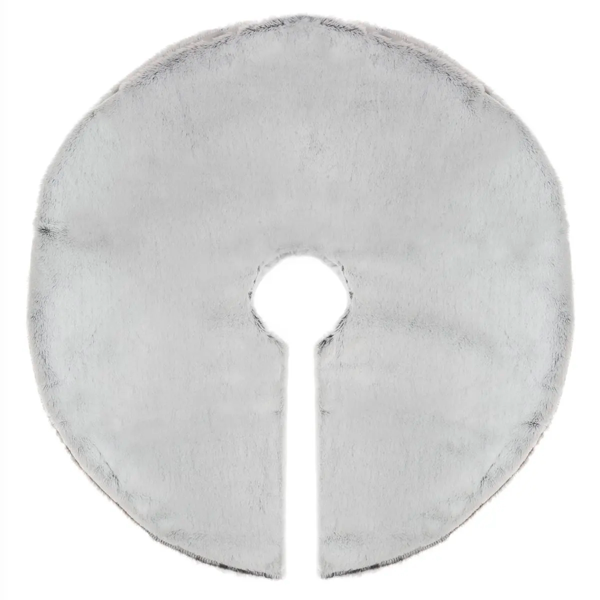 Ковер меховой под елку Feeric D90 см серый 151689