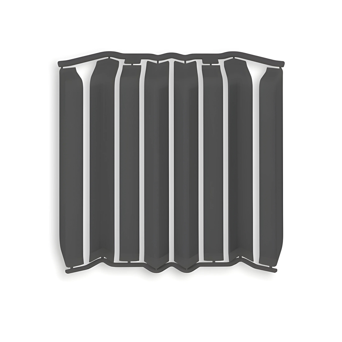 Накладки для плинтуса фигурного 80мм "Идеал Дюра" (набор из 8 эл. во флоупаке), 093 Графит