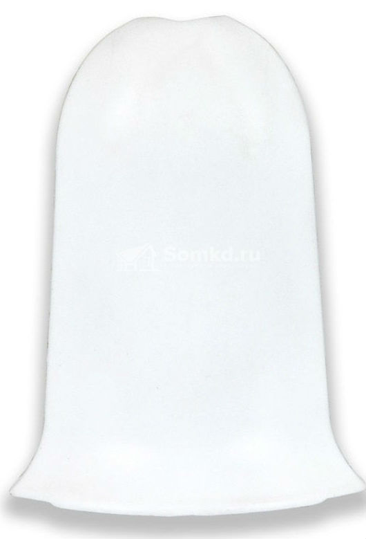 Угол наружный (комплект) для плинтуса 67мм  "Идеал Элит" 001 / Белый