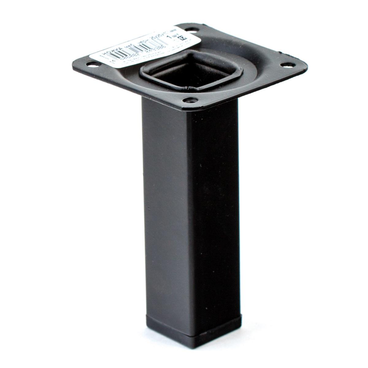 Ножка меб.25x25x150 (черный 1 шт)