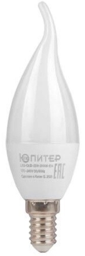 Лампа светодиодная CА35 СВЕЧА НА ВЕТРУ 7,5 Вт 170-240В E14 3000К ЮПИТЕР ЛЮКС