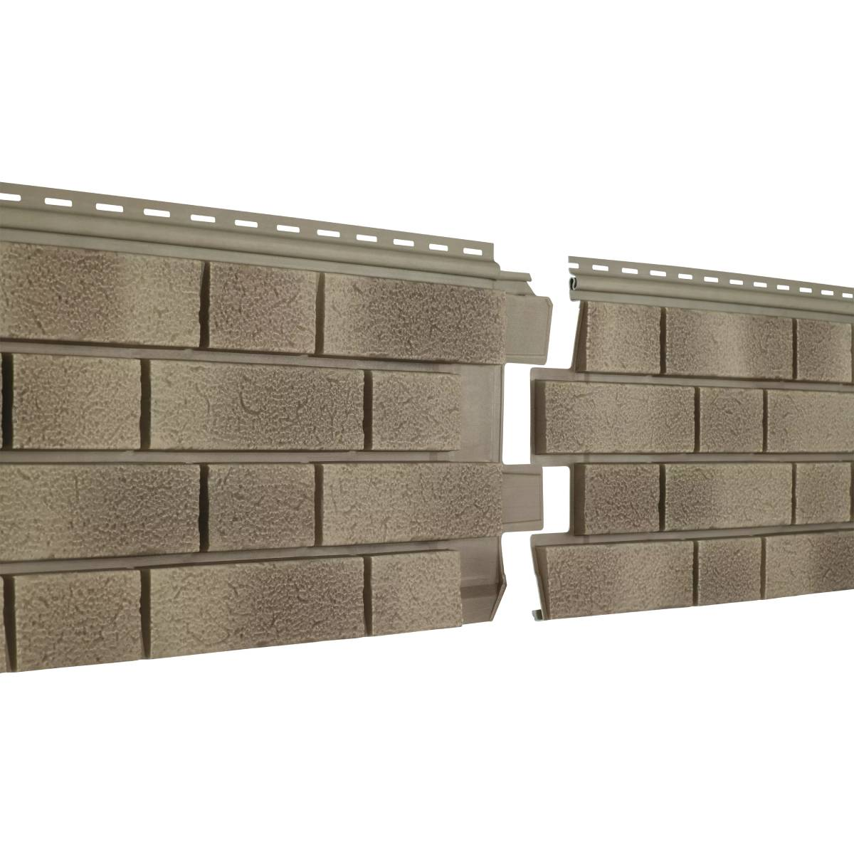 Сайдинг (ПВХ).0292.Н. «Стоун-Хаус С-Лок», клинкер балтик пустыня