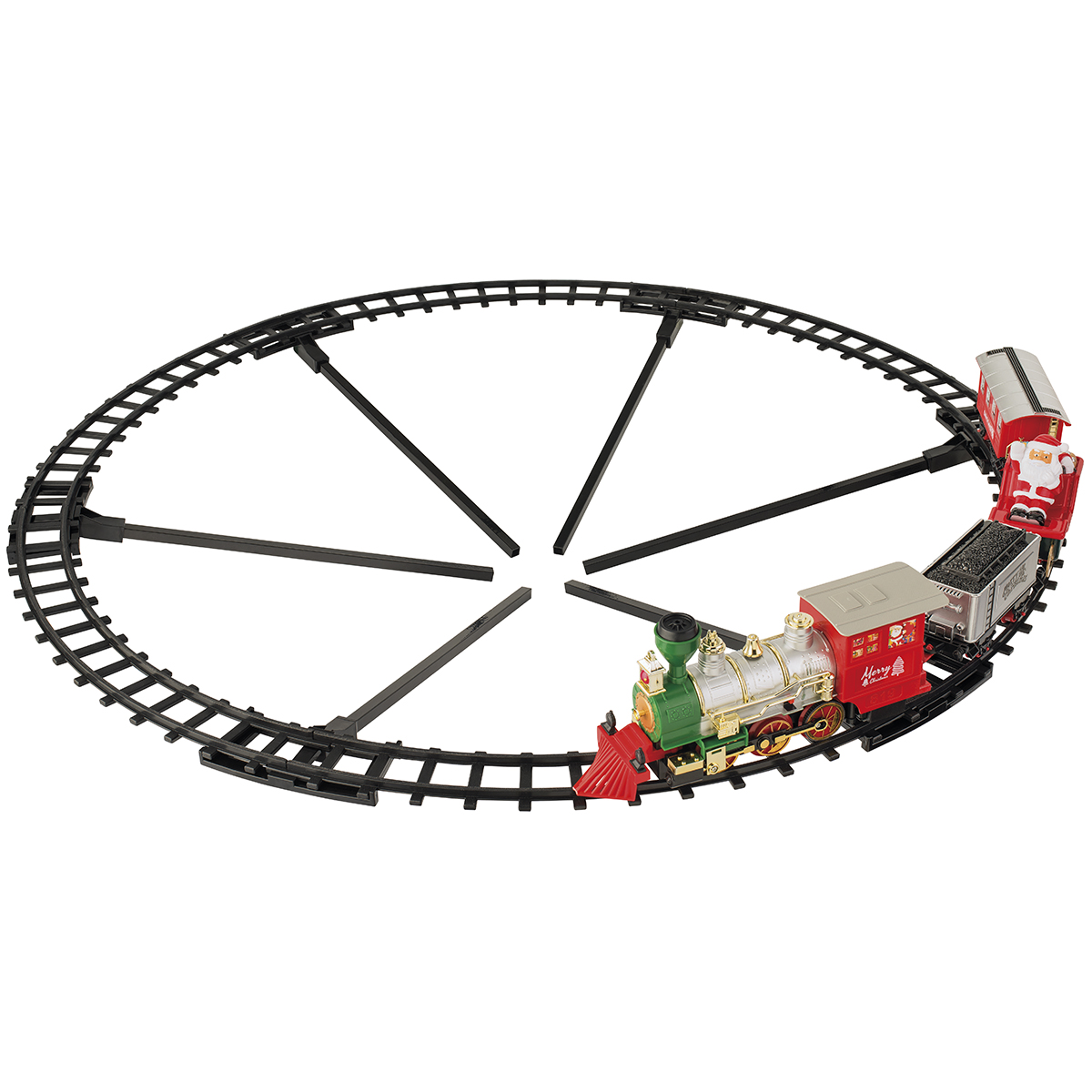 Декорация на ёлку паровоз движущийся D274 см с LED 488624 Kmg