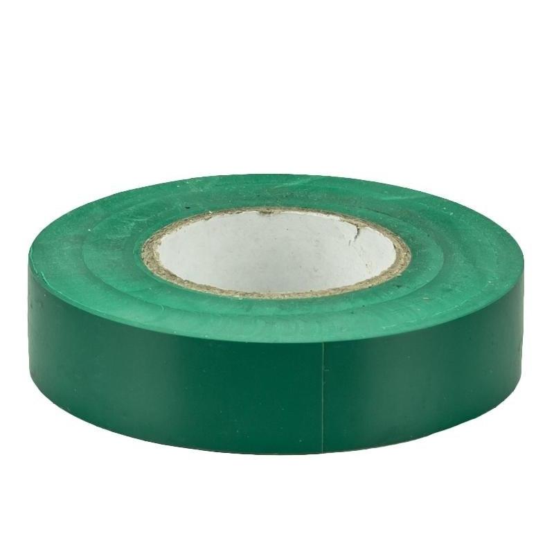 Изолента ПВХ, 15 мм х 10 м, зеленая// Сибртех