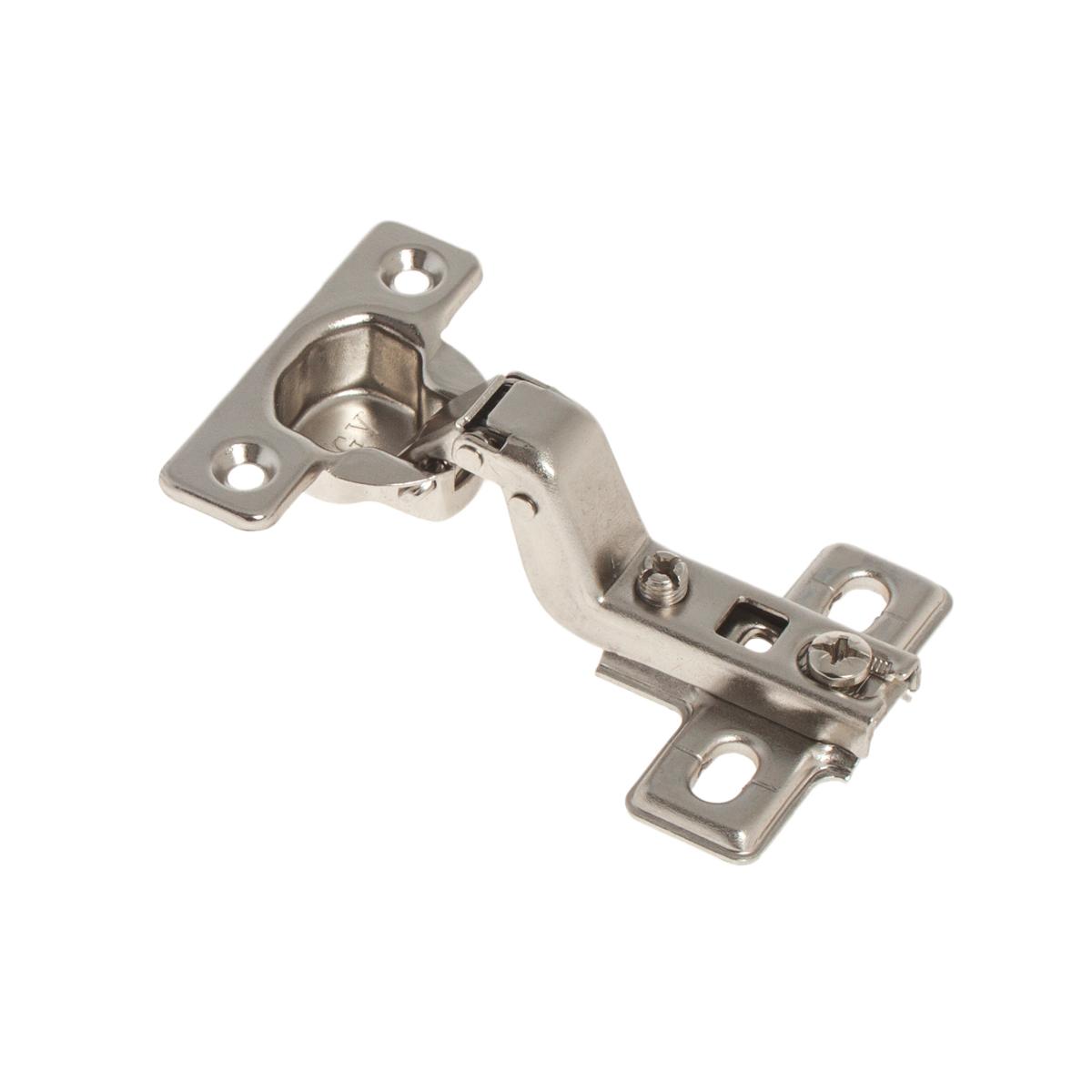 Петля меб. SLIDE-ON mini внутр.95* с отв.пл (белый цинк 2 шт)