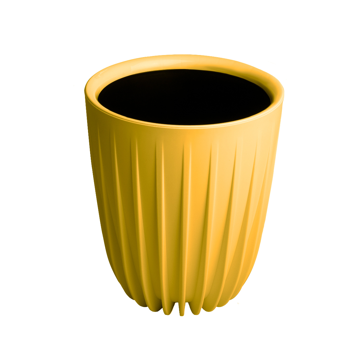 Горшок пластиковый с вкладкой, Сигма медовый СИ 19-34, d.19 h.23 4,6 л.