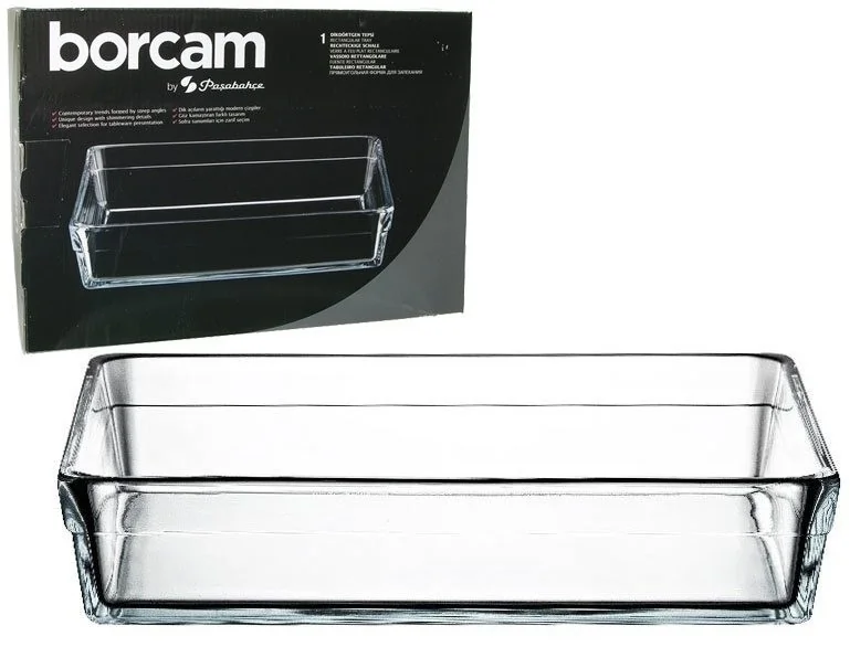 Форма для запекания Borcam Laser Logo прямоуг. 2,5л 28,7х19,7х6см 59324