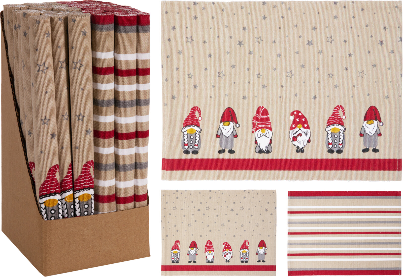 Мат сервировочный с новогодним принтом 2 вида в ассортименте A35842620 К