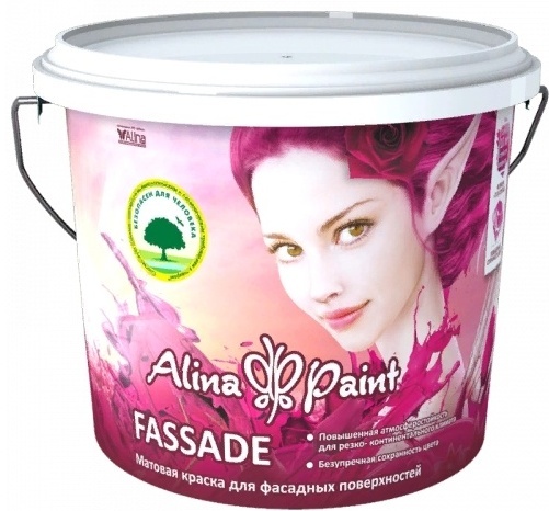 Краска водоэмульсионная, Alina Paint Fassade 25 кг, база АВ