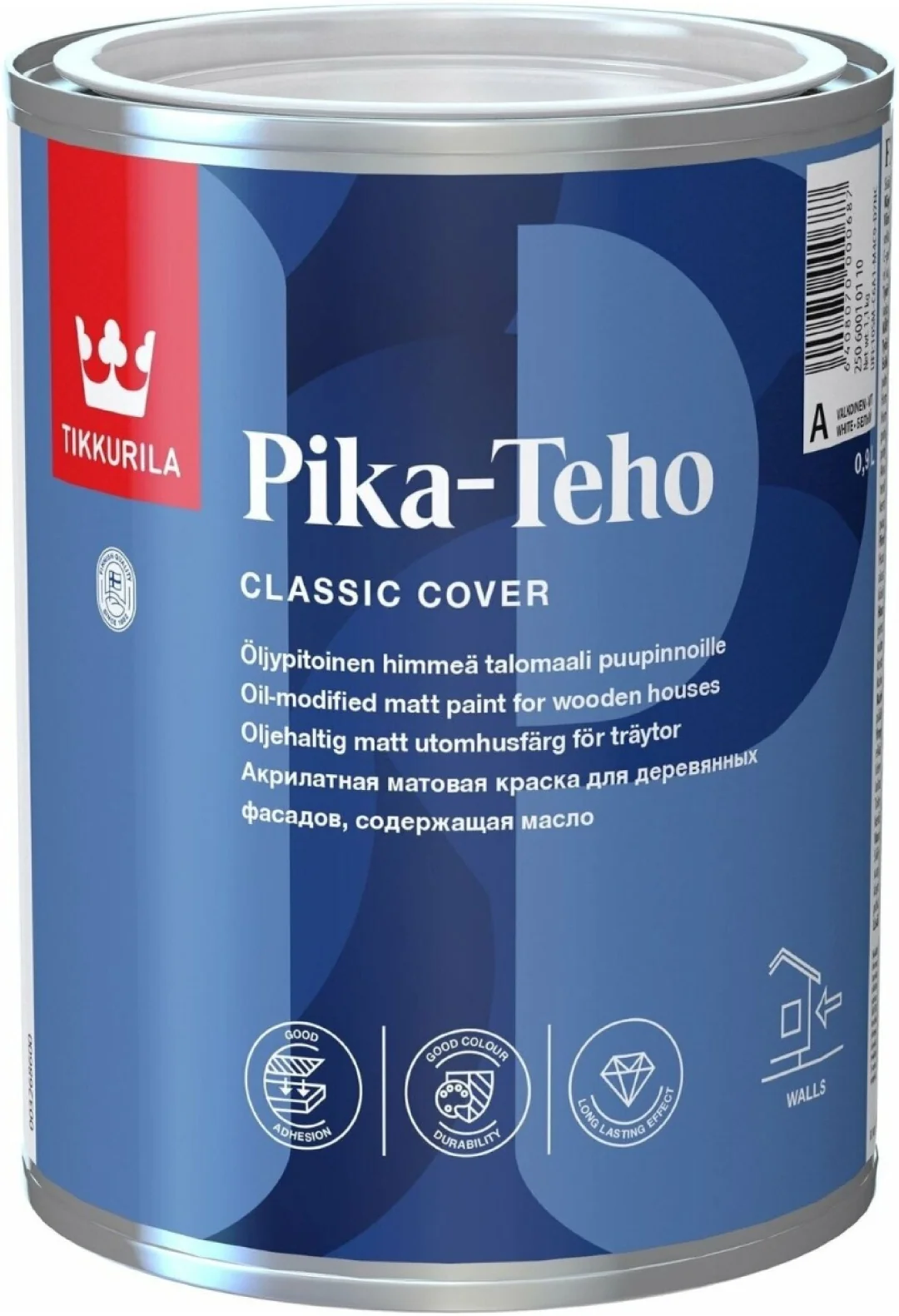 Краска для домов PIKA-TEHO C мат 0,9л