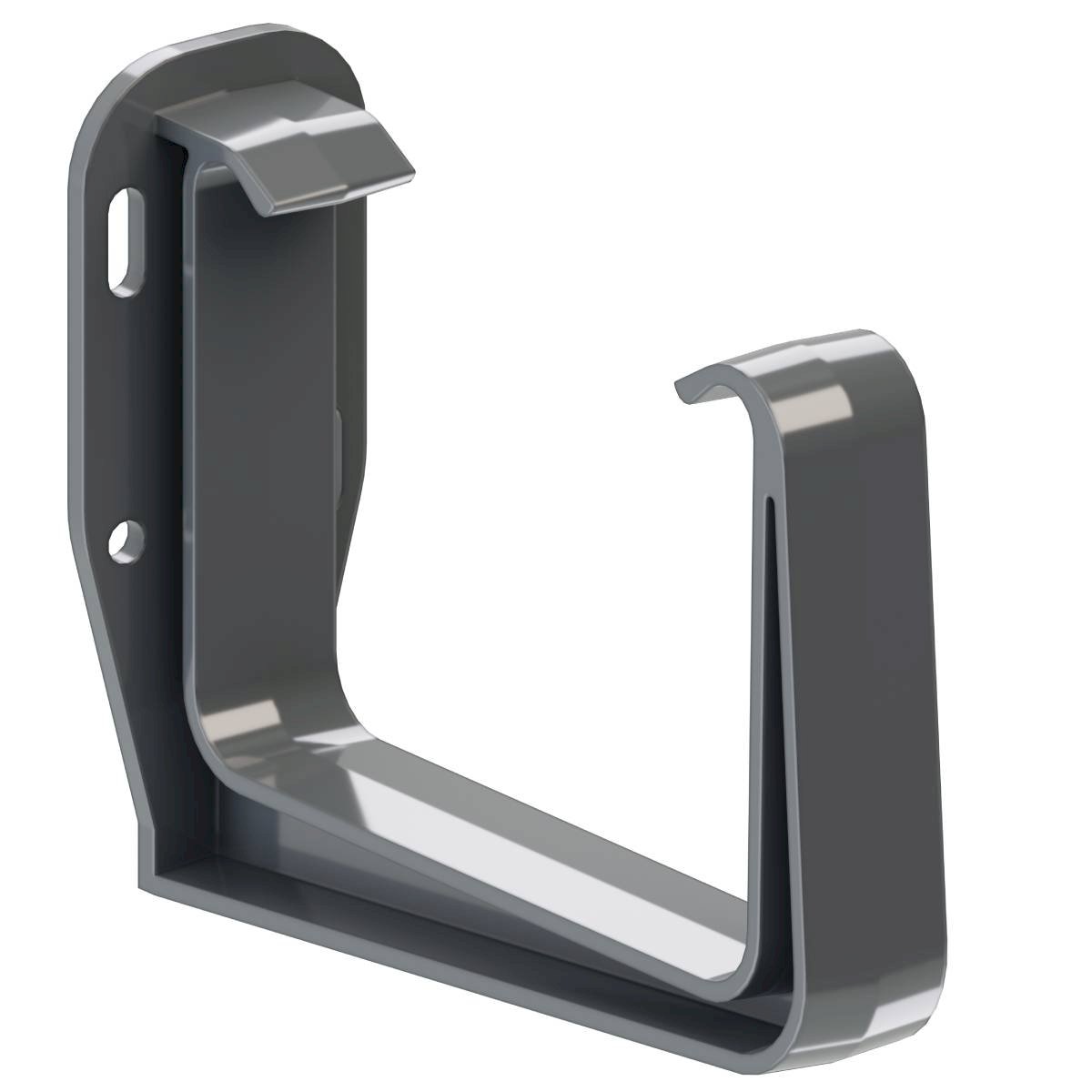 КРОП КРОНШТЕЙН КВАДРАТНОГО ЖЕЛОБА ПВХ 135.графит