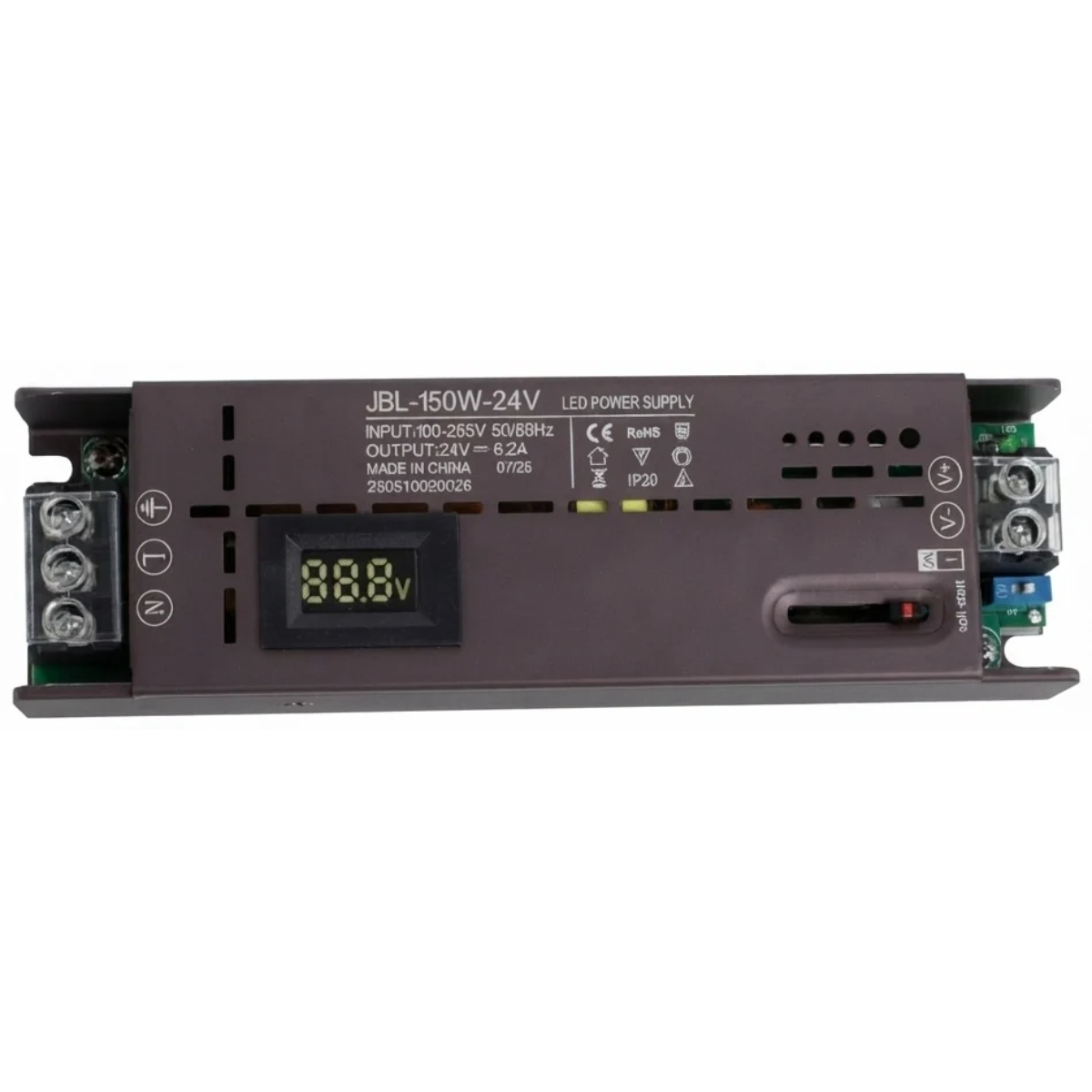 Блок питания для светодиодного оборудования (LED Power Supply) 24V-150W-IP20
