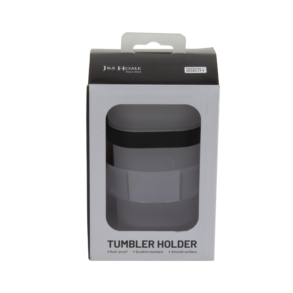 Стакан для ванной комнаты J&S Home настенный хром JS186013