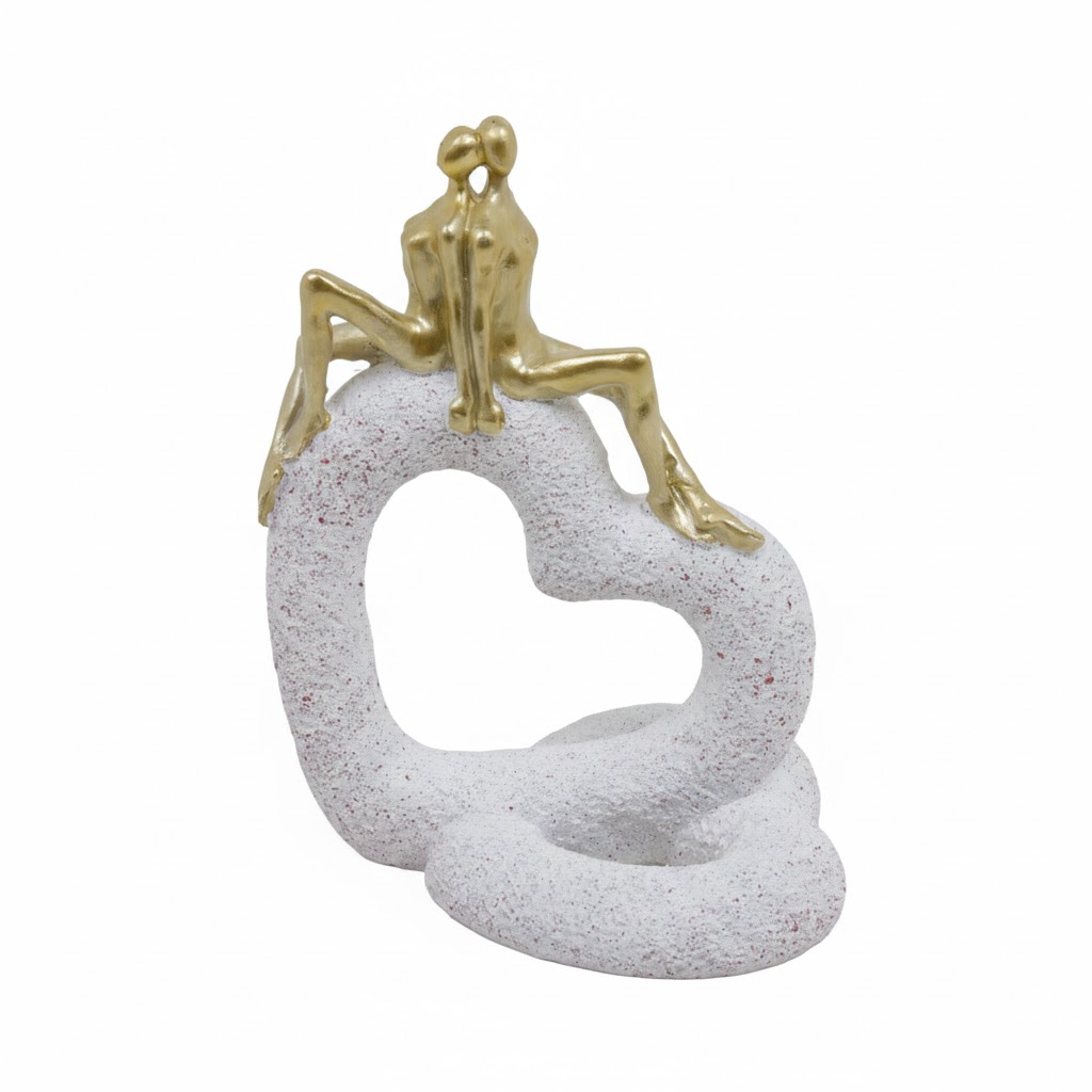 Статуэтка Пара на сердце 10,5х13х19,5 см 2 цв.в ассорт. 6364 CN