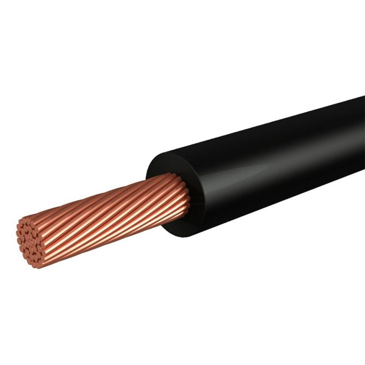 Кабель ПВ-3 2,5 (черный) "HOROZ CABLE"