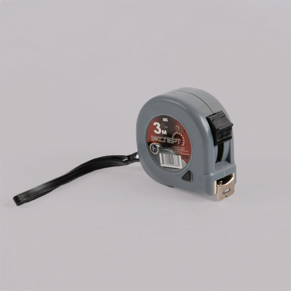 Рулетка "ЭКСПЕРТ" 7203, двойная фиксация, корпус из ABS пластика, 3м(12шт/120шт)