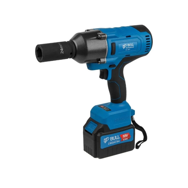 Гайковерт ударный BULL SC 1801 в чем. БЕСЩЕТ., 18 В, 1000 Н*м, 3/4", 1х6 А*ч, з/у 4 А