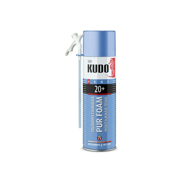 Пена KUDO полиуретановая монтажная бытовая всесезонная HOME 20+ Пена KUDO полиуретановая монтажная бытовая всесезонная HOME 20+