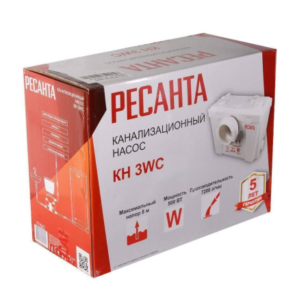 Насос канализационный  КН 3WC Ресанта