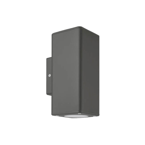 Светильник настенный уличный VT/ADRIA-SQ2/2xGU10/D7*H19CM/IP54/ANTR/OUTWALL