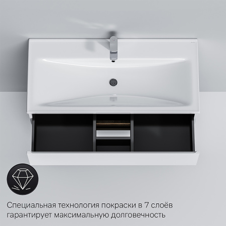Тумба под умывальник AM.PM  M85AFSX1002WG X-Joy, напольная, 100 см, 2 ящика, белый глянец,