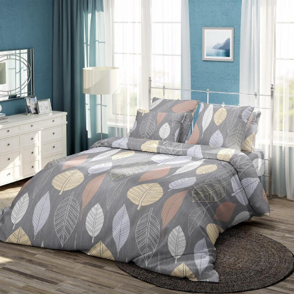 Комплект постельного белья Самойловский Текстиль Клевер 2 сп нав 50х70х2 шт 759293