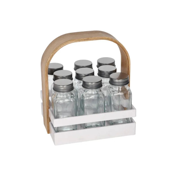 Набор баночек для специй DH 9 шт на подставке SG001-1