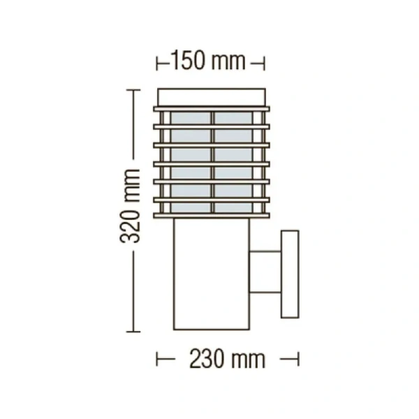 Садово-парковый светильник 075-001-0002 100W BLACK E27 220-240V