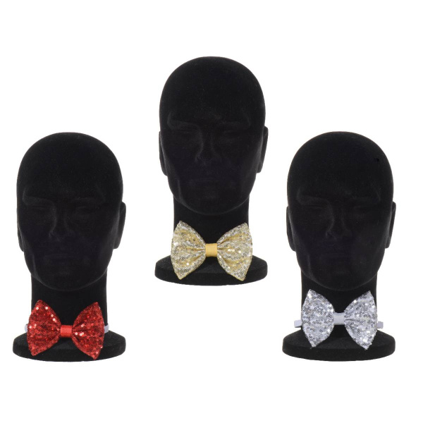 Бабочка карнавальная 1,5х12х8 см 3 цвет в ассорт.660260 Kmg