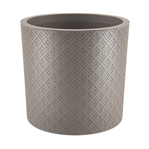 Кашпо IDEA ЭТНА D380мм 24л с вставкой, французcкий серый