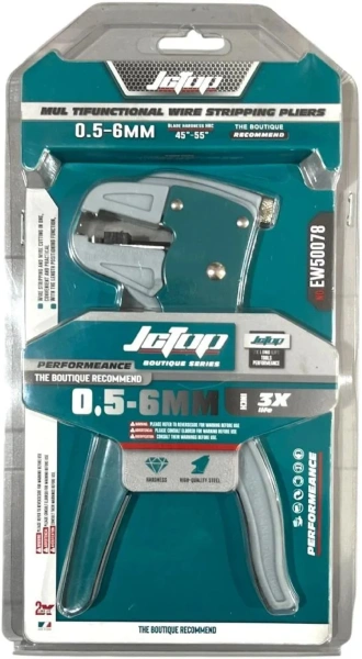 Клещи обжимные (утконос) JcTop EW50078, 0,5-6 мм (PRC)