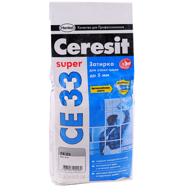 Ceresit затирка СЕ 33 Comfort Антрацит 2кг (13)
