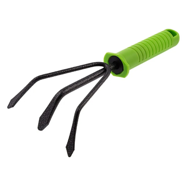 Рыхлитель 3-зубый, 100х225 мм, стальной, пластиковая рукоятка, STANDARD// Palisad