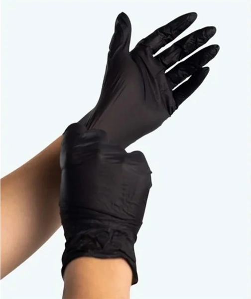 Перчатки Attribute NITRILE GUARD одноразовые нитриловые M/L 40шт черные