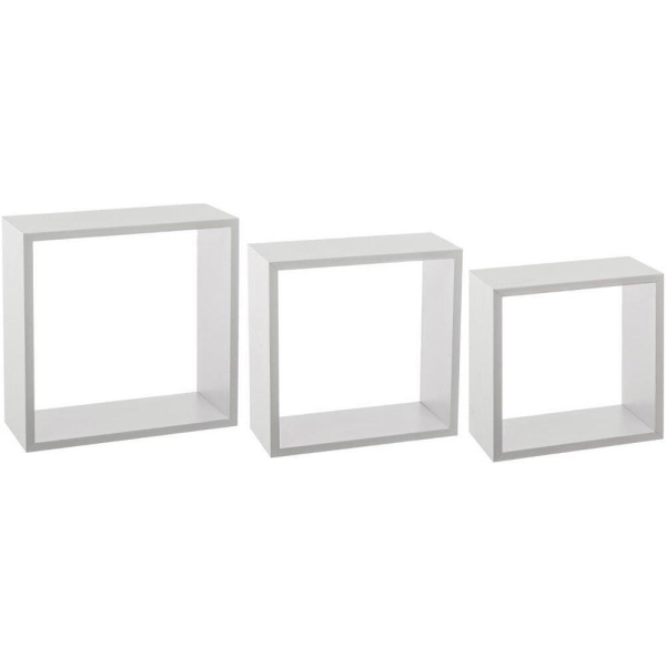 Набор полок настенных КУБ 5Five 3 шт размер L 30х12х30 см белый  138957B