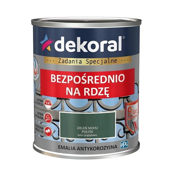 Dekoral Эмаль антикорроз. на ржавч. зелен. глянц. 0,65л Dekoral Эмаль антикорроз. на ржавч. зелен. глянц. 0,65л