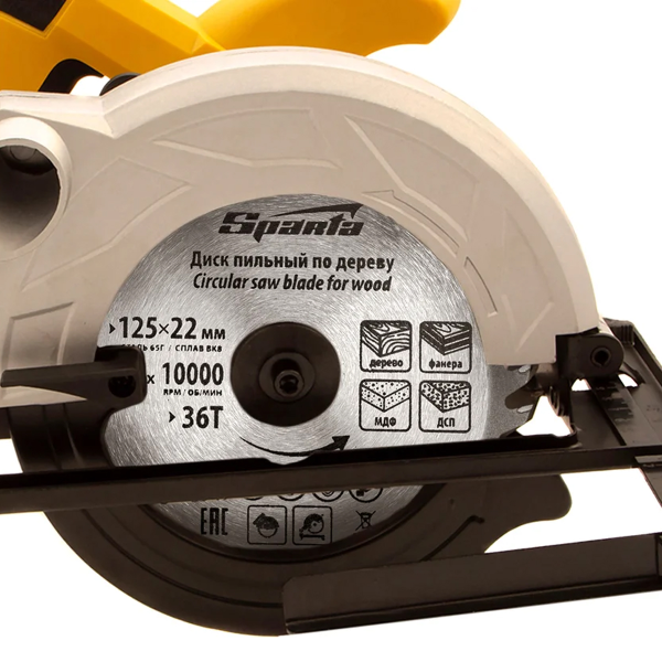 Диск пильный  по дереву, 125 х 22мм, 36 зубьев// SPARTA