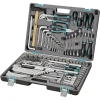 Набор инструментов, 1/2",3/8", 1/4", CrV, пластиковый кейс 142 предм.// Stels