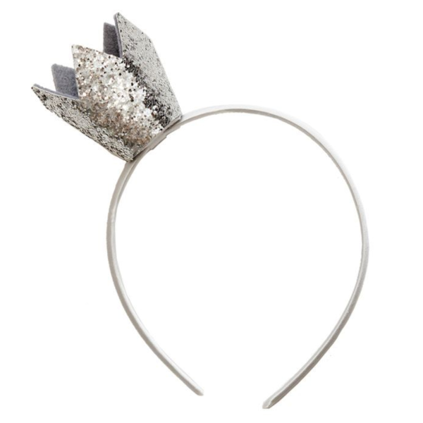 Ободок карнавальный MAGIC TIME с серебряной короной 12х20 см 89576