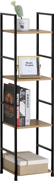 Стеллаж металлический GDX в стиле Лофт 4 полки 29х23,5х112 см CN