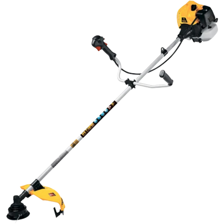 Триммер бензиновый DT-52E, 52 см3, неразъемная штанга, электростартер, состоит из 2 частей// Denzel
