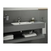 Раковина накладная Vitra S20 квадратная 45 cм, c переливом, цвет белый (5463B003-0001)