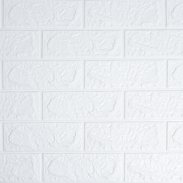 Панель самоклеящаяся кирпич YaYa-16 белая 70х77х0,6