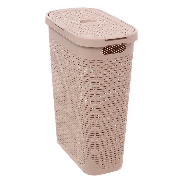 Корзина для белья 5Five Slim Ratan 40 л 26,5х46,6х60,5см бежевый 202409L
