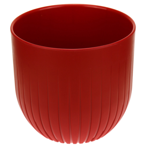 Горшок пластиковый с вкладкой, Альфа Красный d. 17 h.16 2,9 л. А17-16
