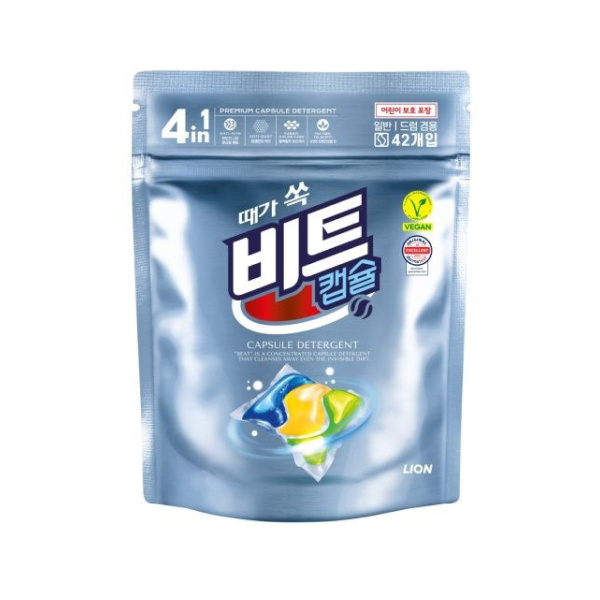 Капсулы для стирки LION Beat Capsule Detergent 42шт Капсулы для стирки LION Beat Capsule Detergent 42шт
