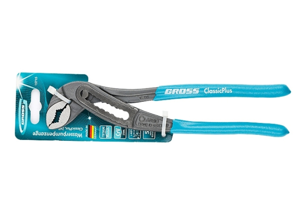 Клещи переставные, обливные рукоятки, хром-ванадий, 240 мм// GROSS