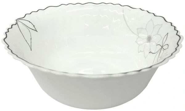 Салатник DH Ivory Flower 17,5х6,5 см опаловое стекло LHKW70-M