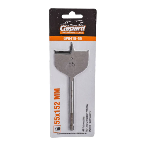 Сверло по дереву перьевое ф55мм GEPARD (GP0415-55), арт.GP0415-55